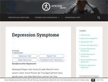 Tablet Screenshot of depressionsymptome.net